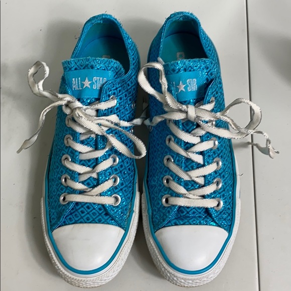 sparkle low top converse
